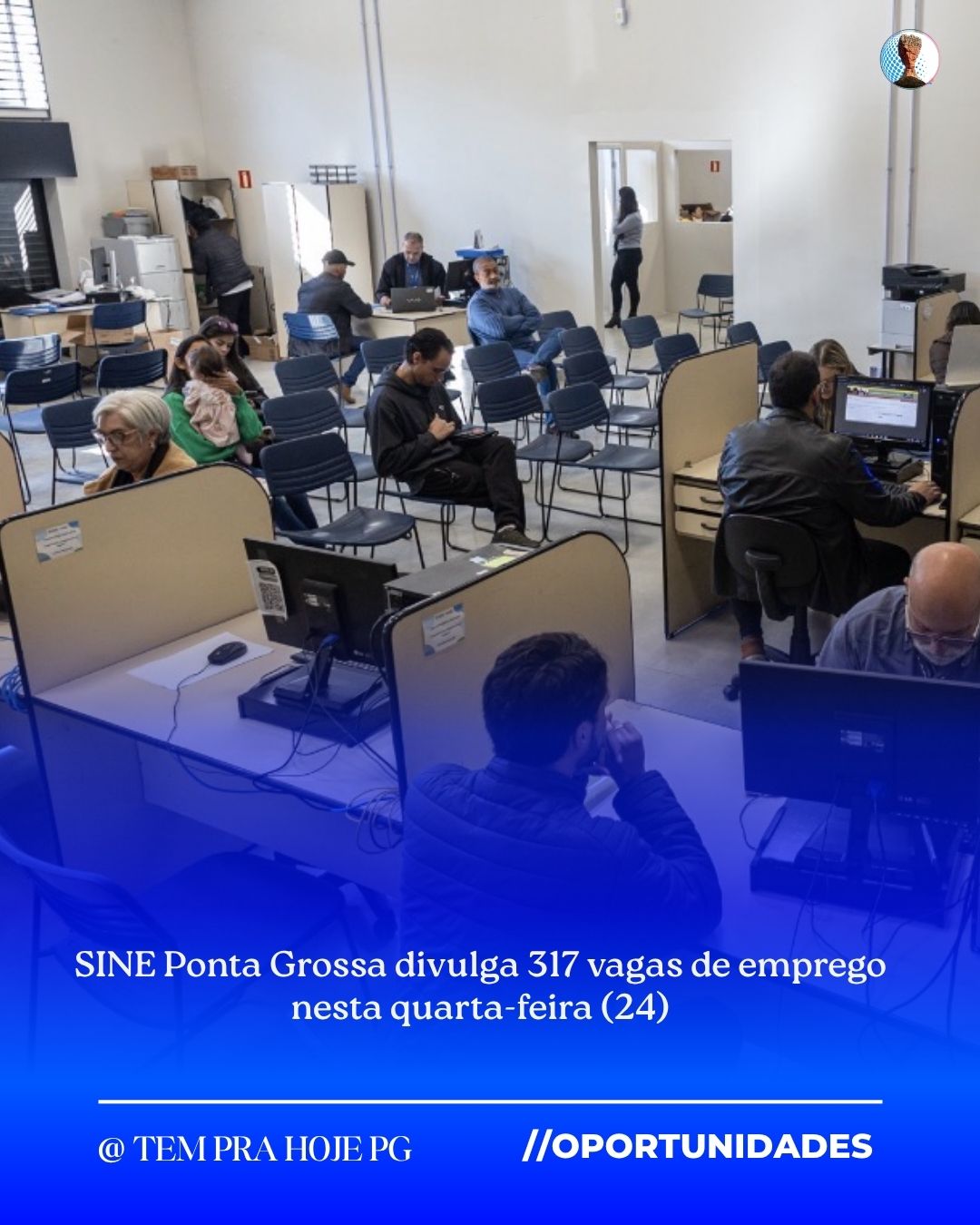 INE Ponta Grossa divulga 317 vagas de emprego nesta quarta-feira (24)