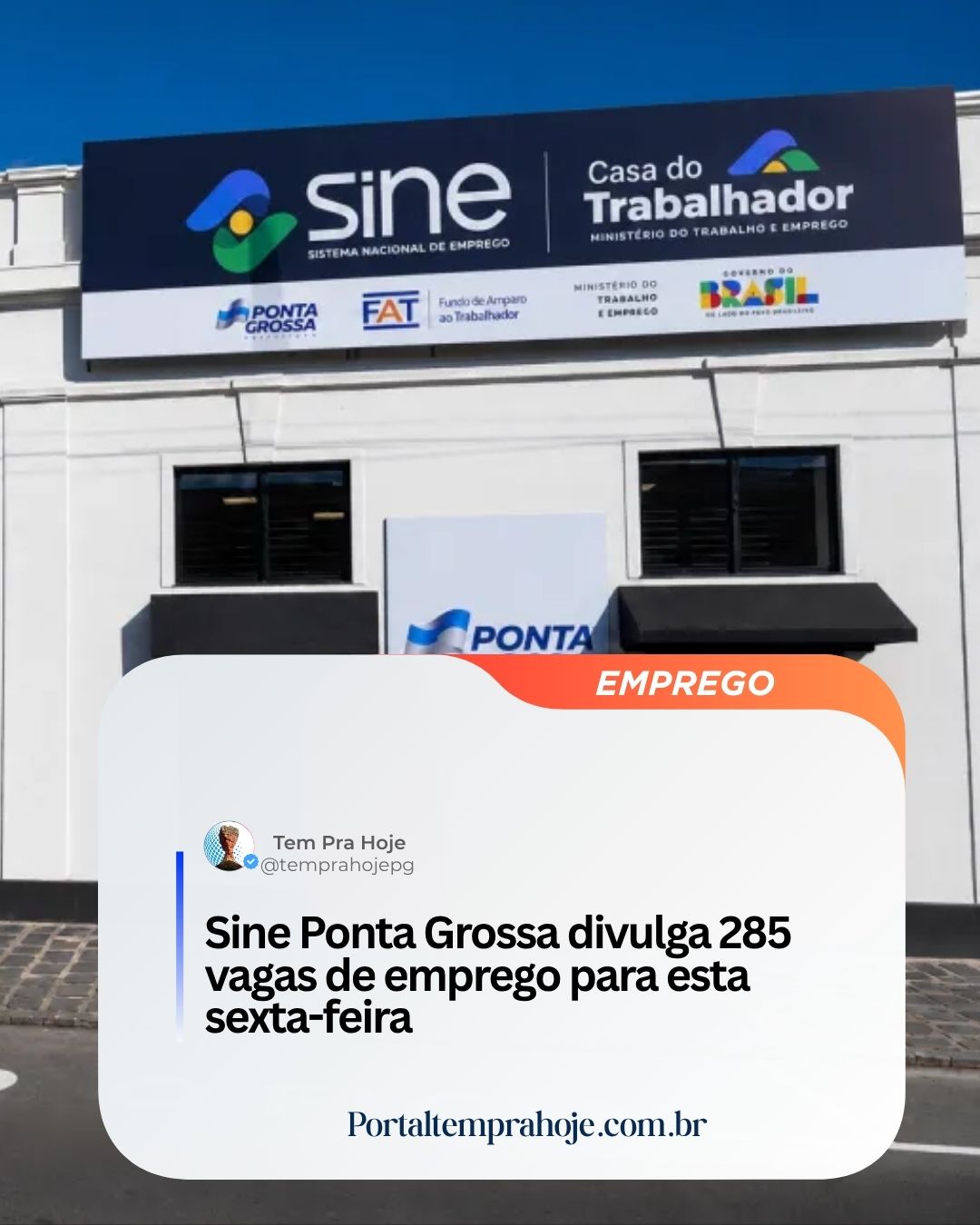285 vagas de emprego disponíveis em Ponta Grossa!