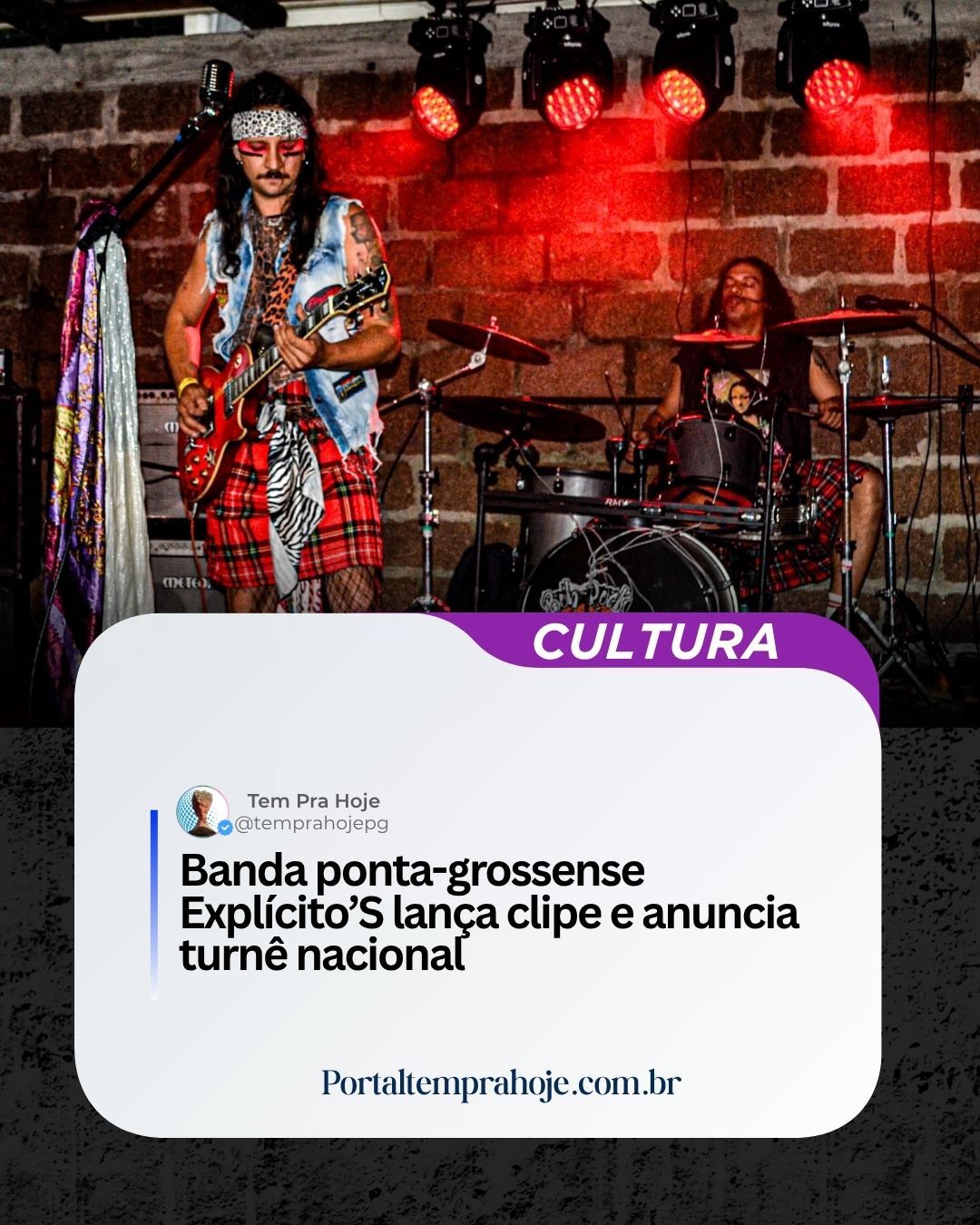 Banda ponta-grossense Explícito’S finaliza videoclipe de “Para Nóia” e segue com turnê pelo Brasil