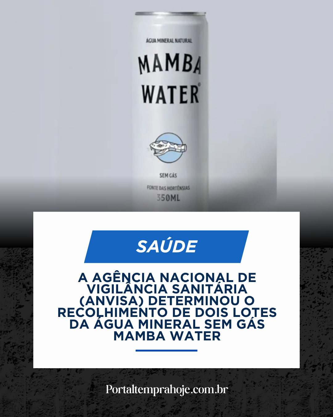 Anvisa determina recolhimento de lotes de água mineral após detectar bactéria