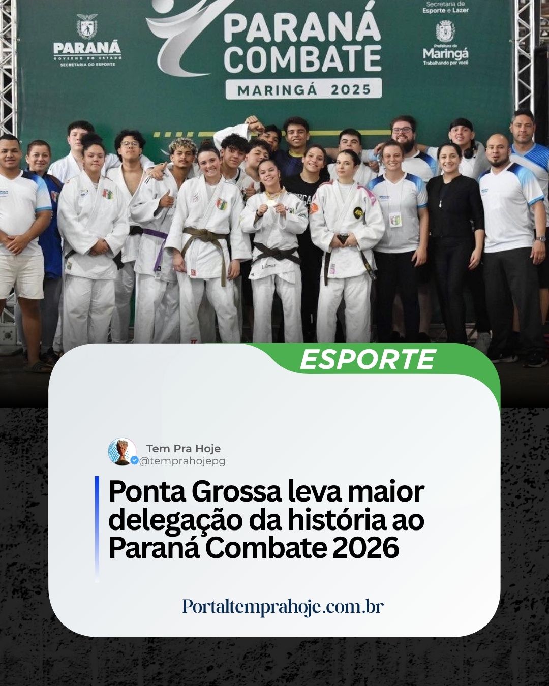 Ponta Grossa leva maior delegação da história ao Paraná Combate 2026