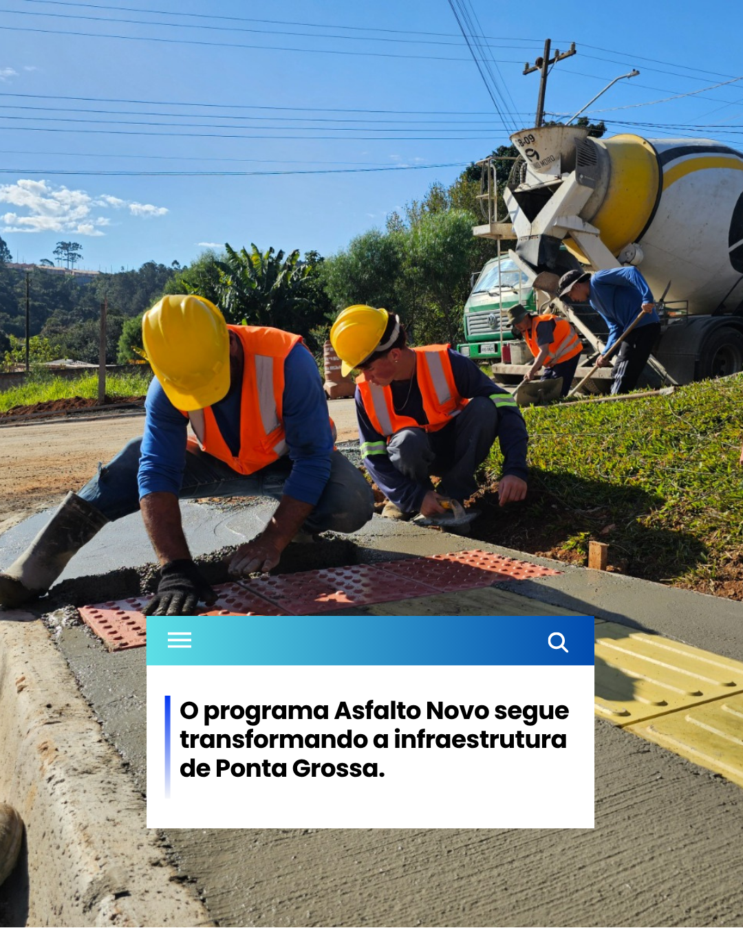 Além do asfalto: Ponta Grossa já entregou 115 km de calçadas com acessibilidade