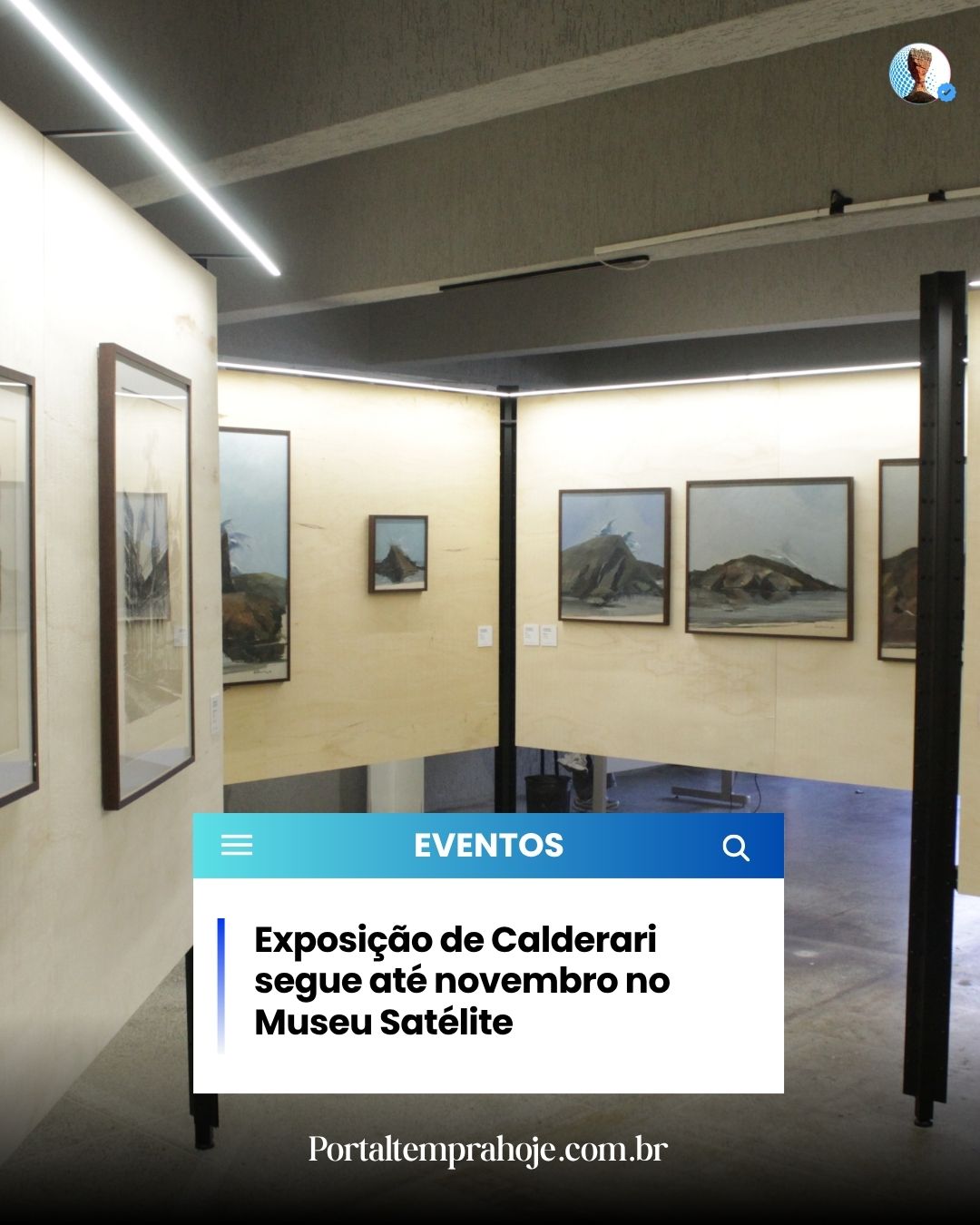 Exposição de Calderari segue até novembro no Museu Satélite