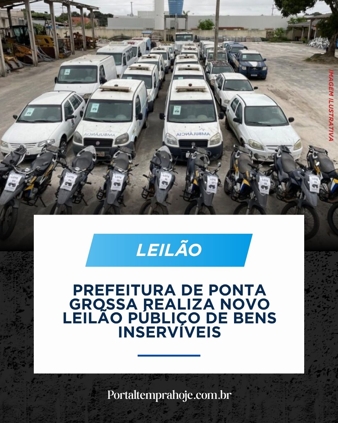 Prefeitura de Ponta Grossa realiza novo leilão público de bens inservíveis