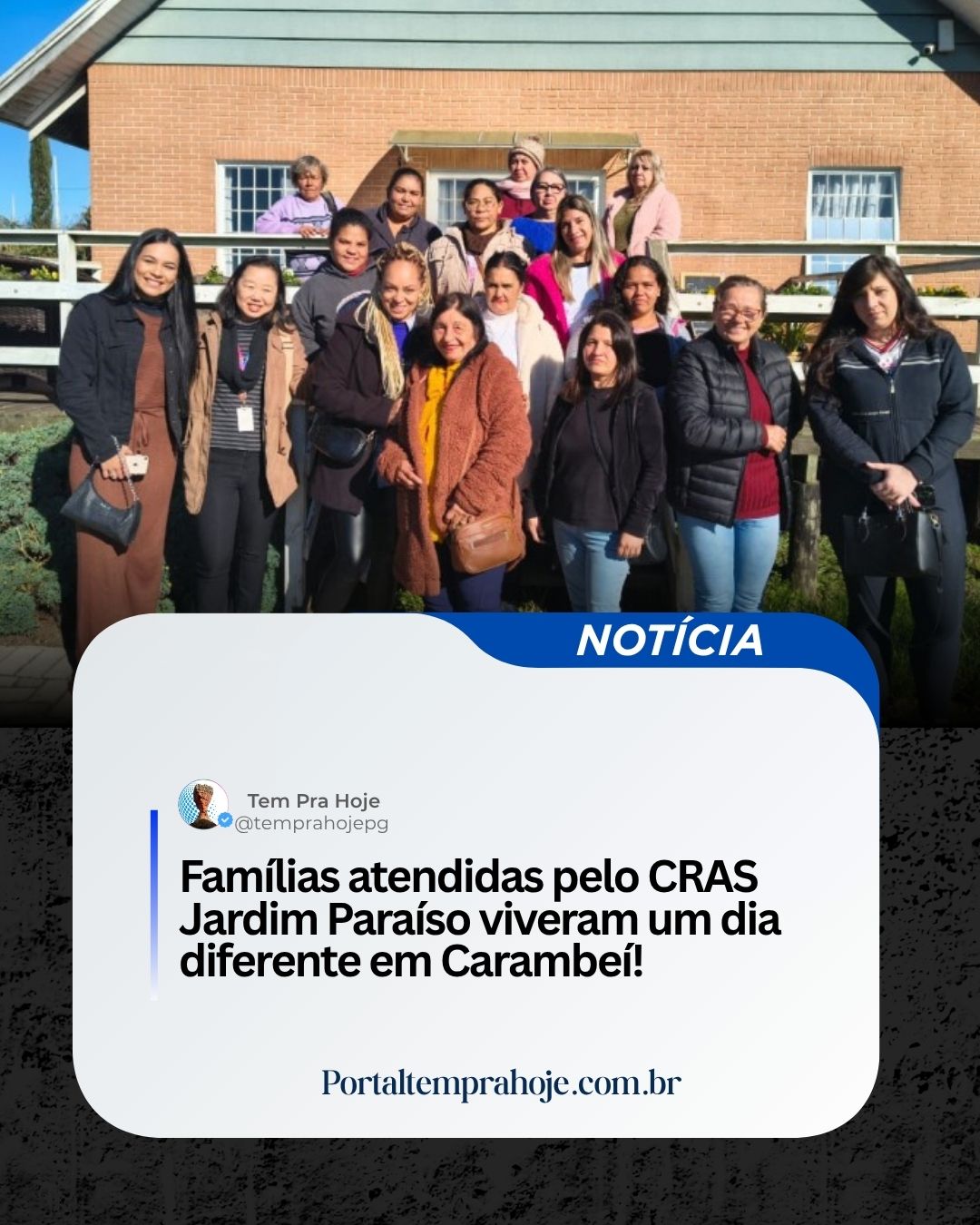 Famílias atendidas pelo CRAS Jardim Paraíso viveram um dia diferente em Carambeí!