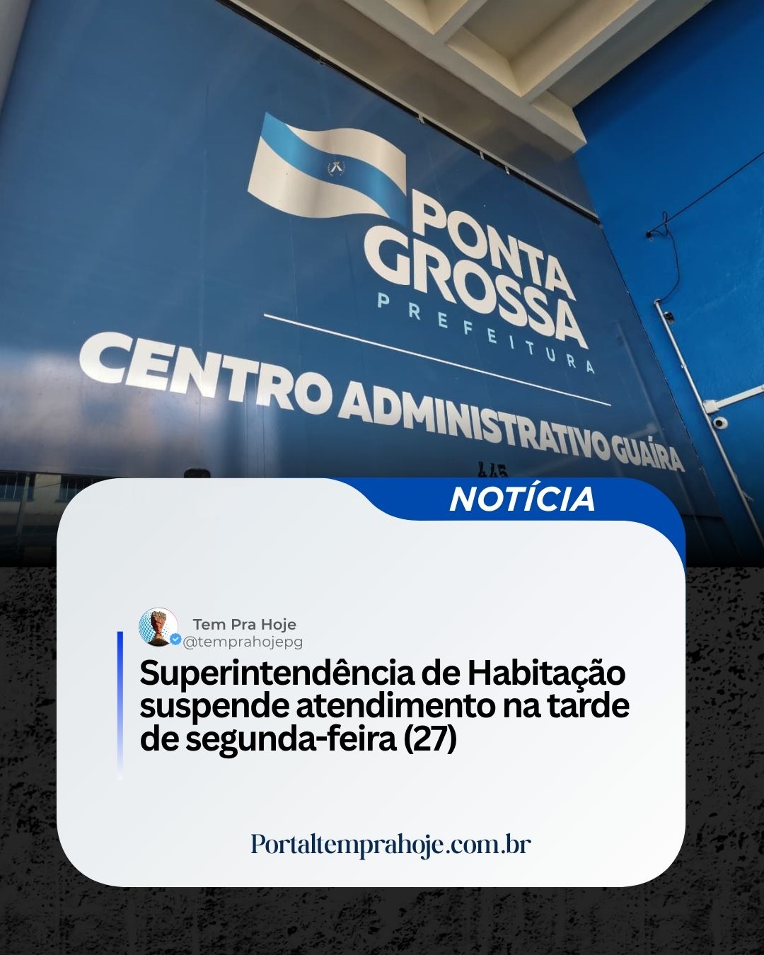 Superintendência de Habitação suspende atendimento na tarde de segunda-feira (27)