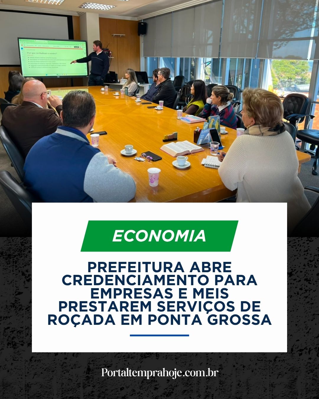Prefeitura abre credenciamento para empresas e MEIs prestarem serviços de roçada em Ponta Grossa