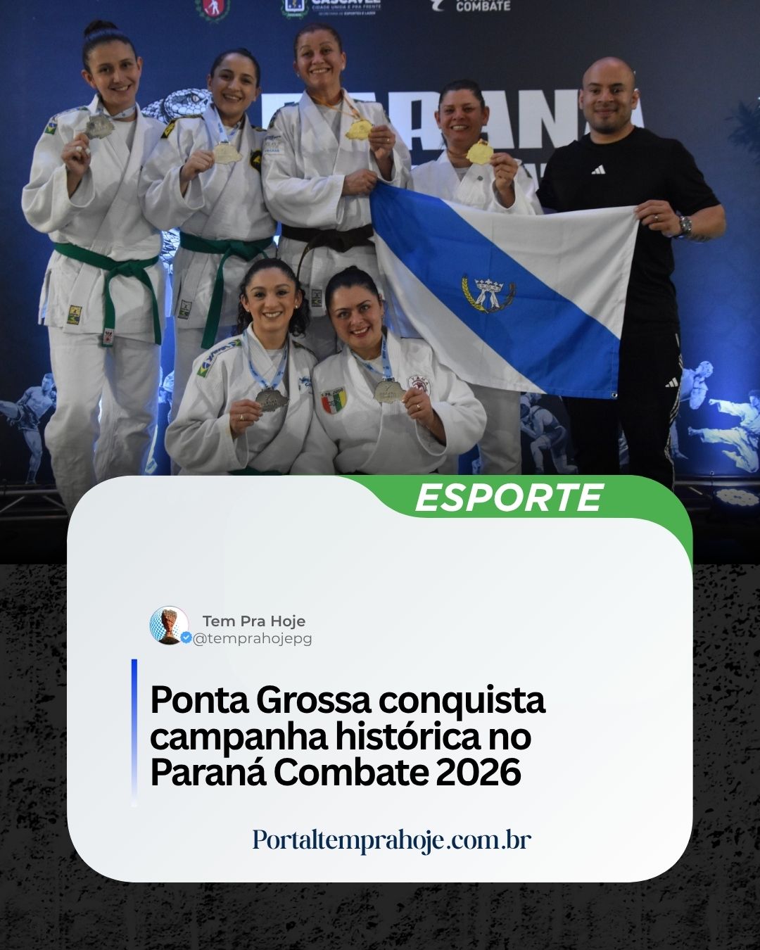 Ponta Grossa conquista campanha histórica no Paraná Combate 2026