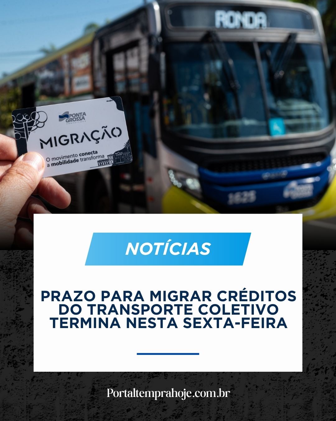 Prazo para migrar créditos do transporte coletivo termina nesta sexta-feira
