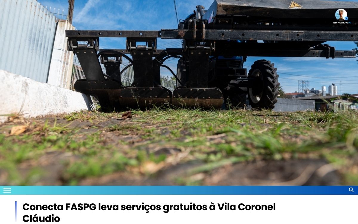 PG trata 136 mil m² de áreas públicas com capina elétrica
