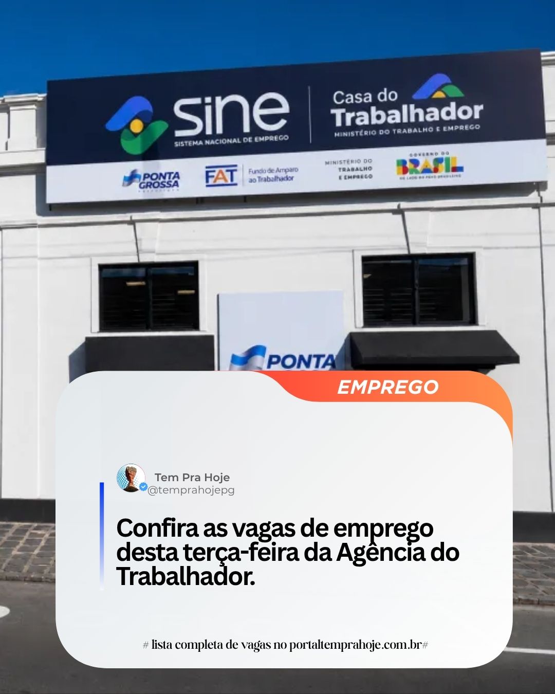Novas oportunidades de emprego em Ponta Grossa!