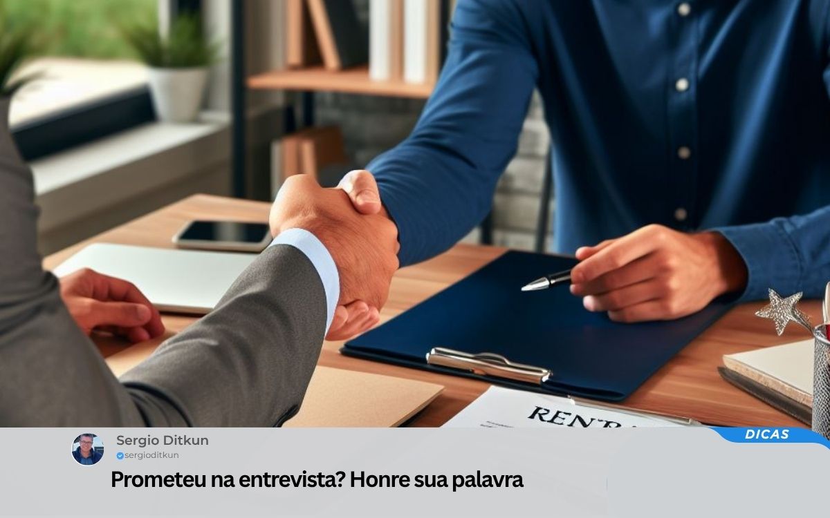 Prometeu na entrevista? Honre sua palavra!!