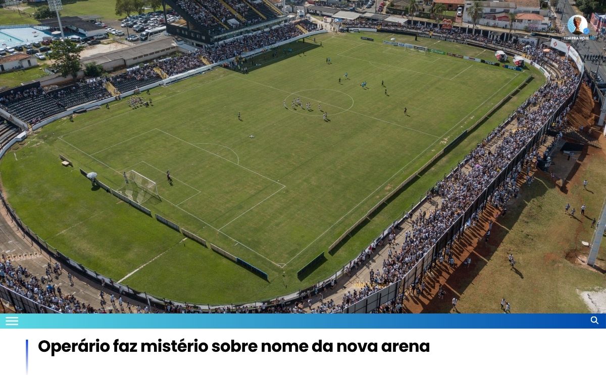 Operário faz mistério sobre nome da nova arena