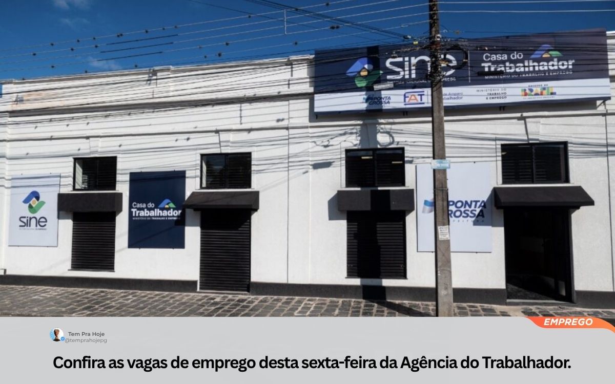 292 vagas de emprego em Ponta Grossa!