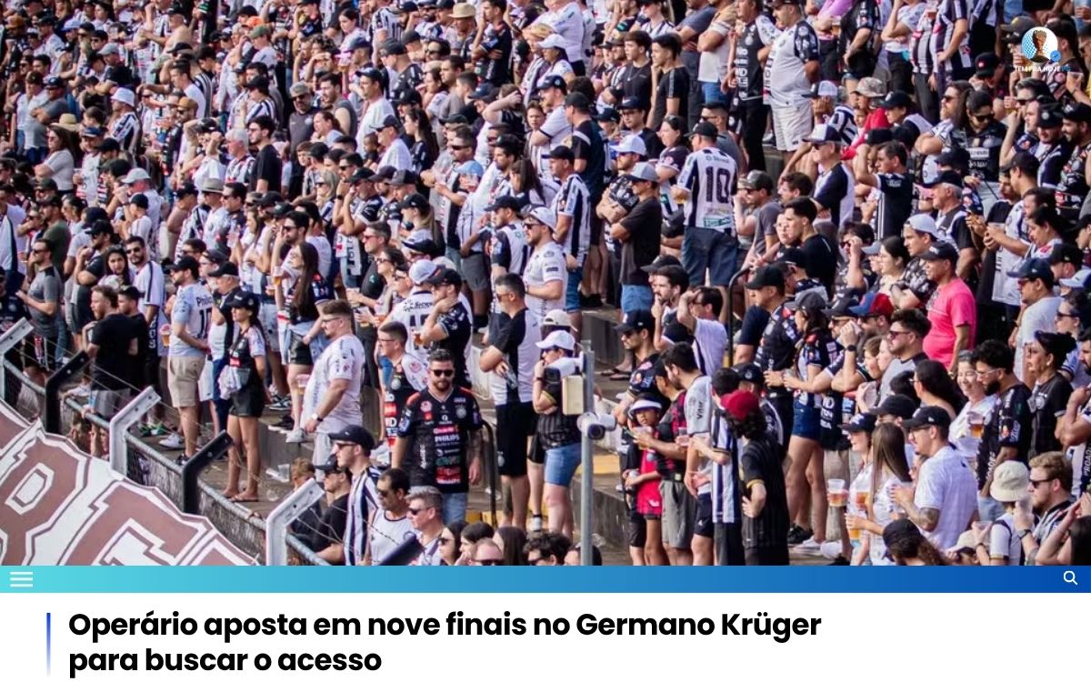 Operário aposta em nove finais no Germano Krüger para buscar o acesso