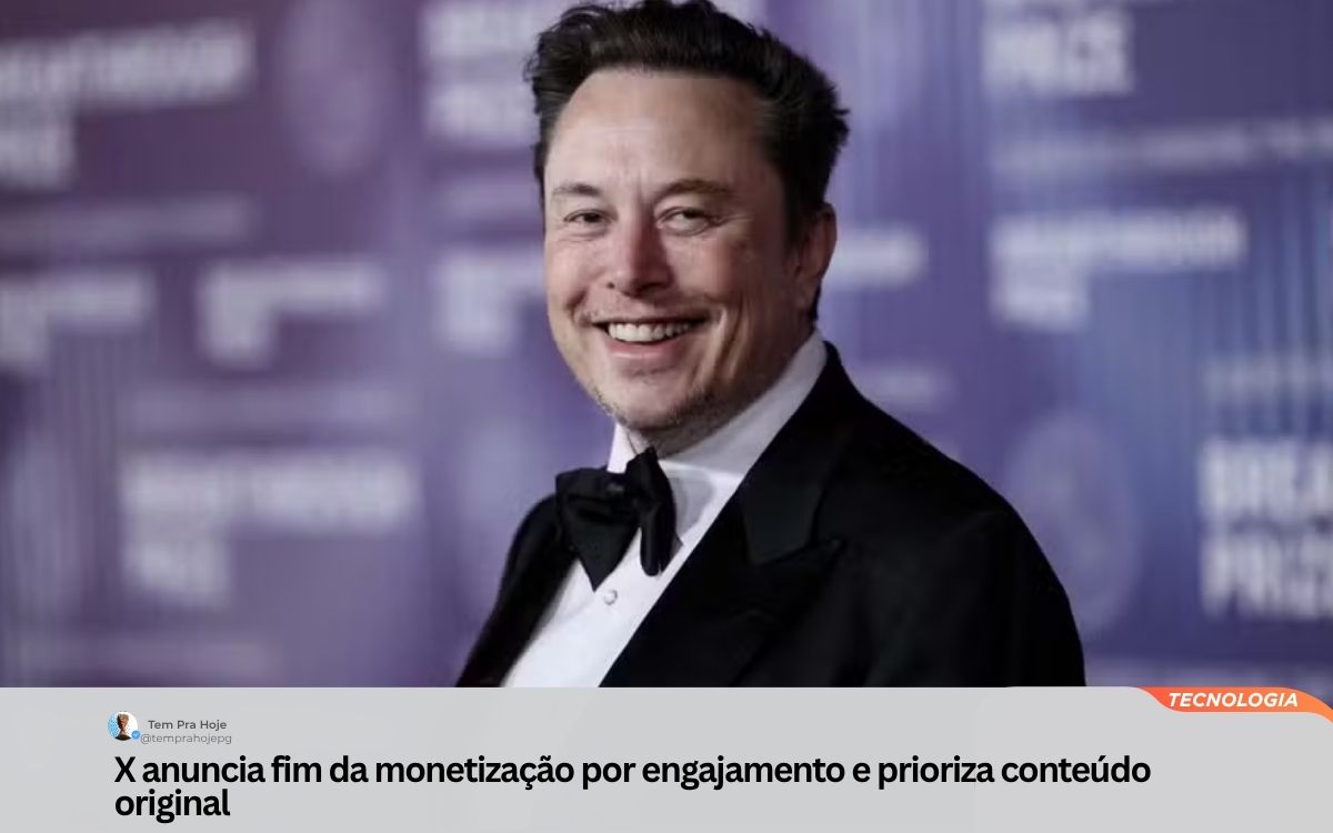 X anuncia fim da monetização por engajamento e prioriza conteúdo original