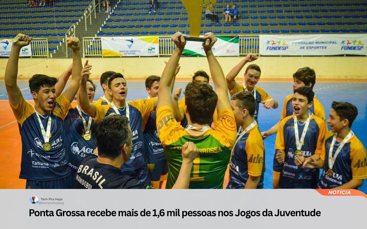 Ponta Grossa recebe mais de 1,6 mil pessoas nos Jogos da Juventude