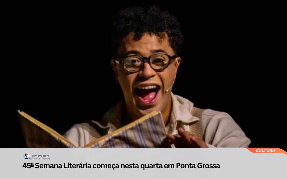 45ª Semana Literária começa nesta quarta em Ponta Grossa