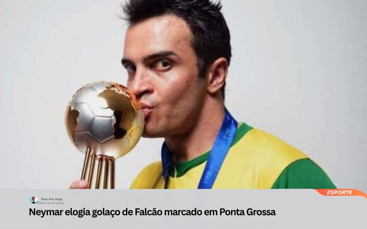 Neymar elogia golaço de Falcão marcado em Ponta Grossa