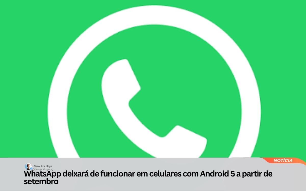 WhatsApp deixará de funcionar em celulares com Android 5 a partir de setembro