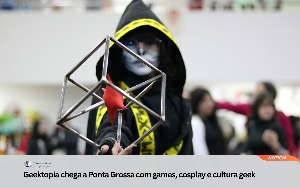 Geektopia chega a Ponta Grossa com games, cosplay e cultura geek