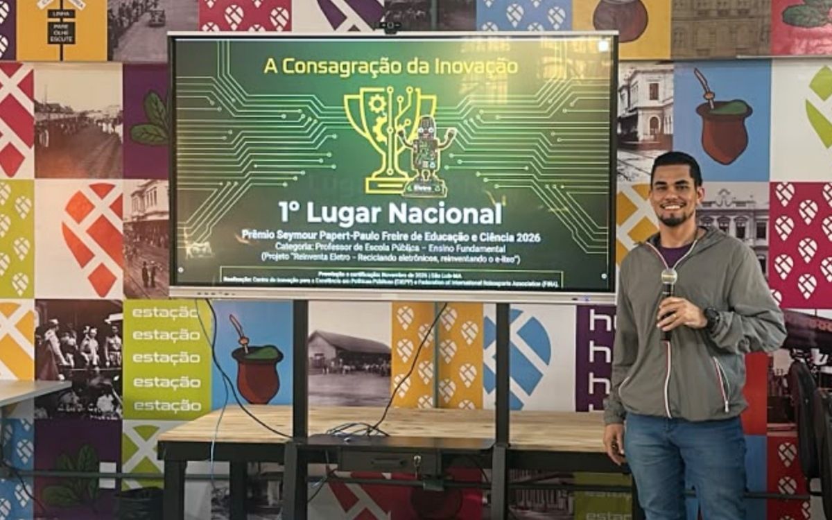Professor de Ponta Grossa conquista 1º lugar nacional com projeto de inovação