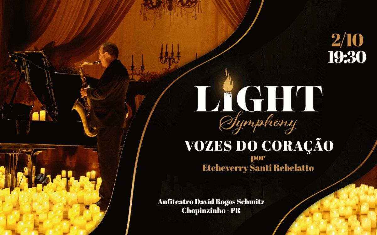 Light Symphony leva música italiana à luz de centenas de velas em Ponta Grossa