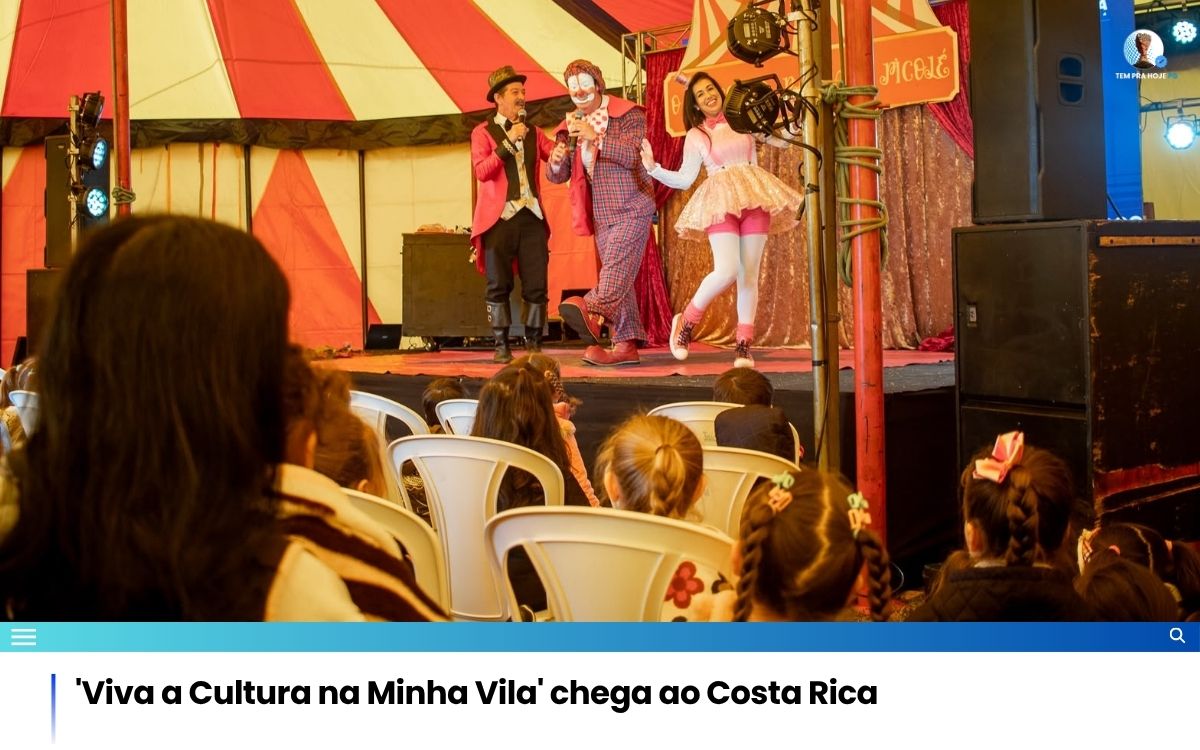 ‘Viva a Cultura na Minha Vila’ chega ao Costa Rica