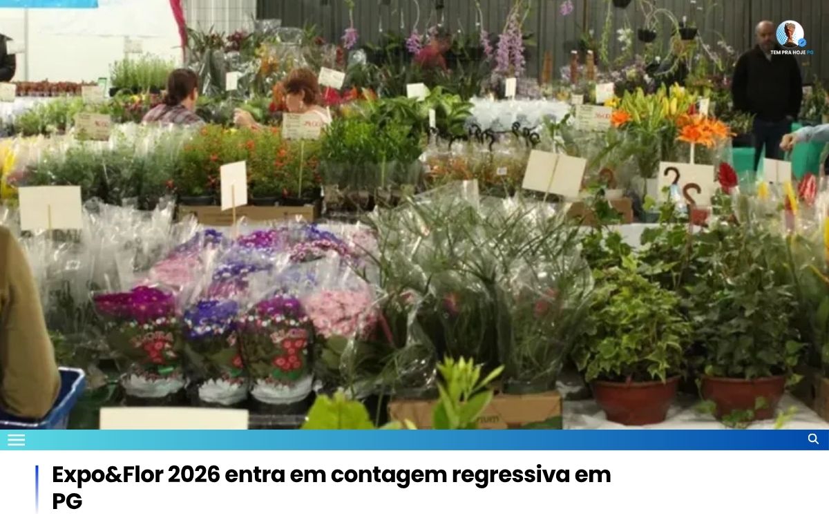Expo&Flor 2026 entra em contagem regressiva em PG