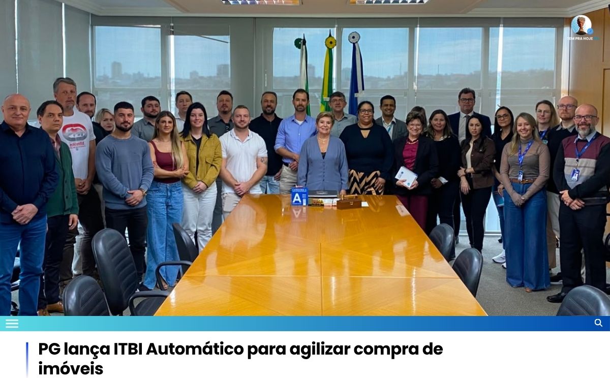 PG lança ITBI Automático para agilizar compra de imóveis
