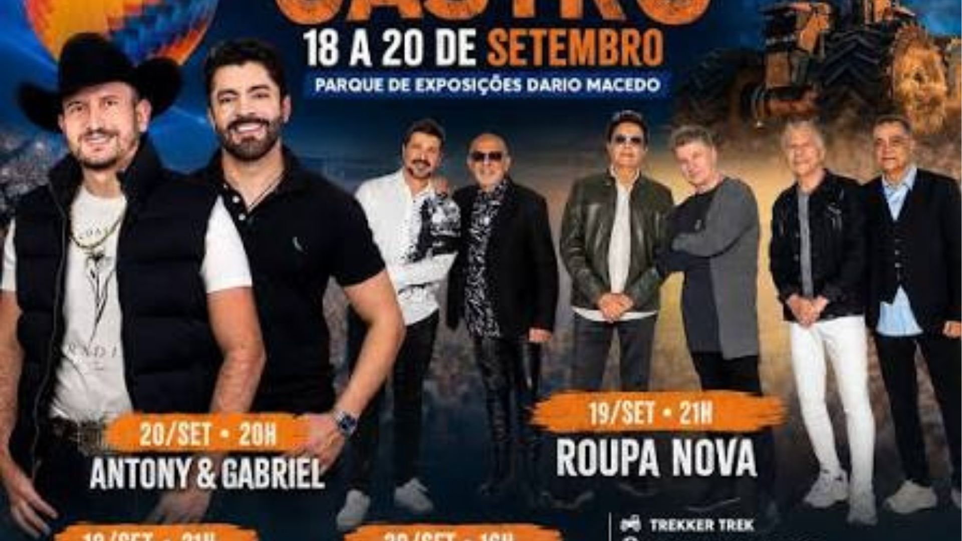 18ª Festa do Dia de Castro terá Roupa Nova, balonismo e Trekker Trek