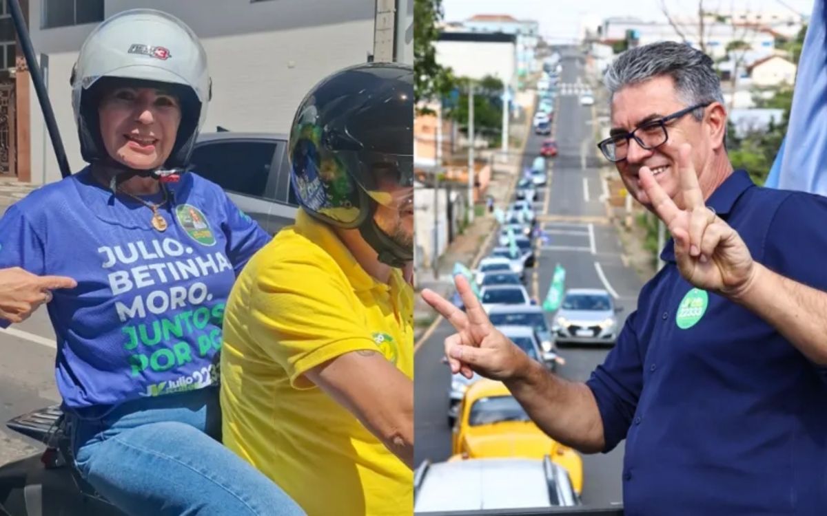 Carreata de Julio Küller e prefeita Elizabeth reúne mais de 100 veículos e mobiliza bairros