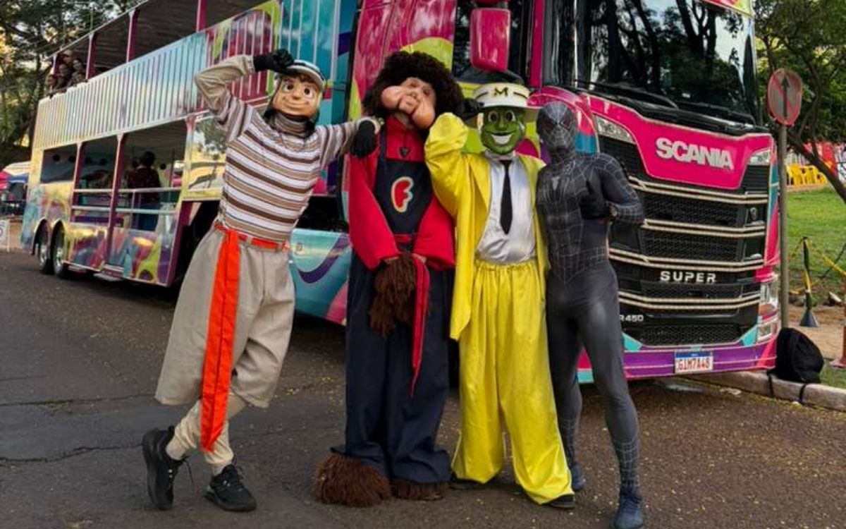 Chaves, Máscara e Homem-Aranha: Carreta da Alegria volta a Ponta Grossa