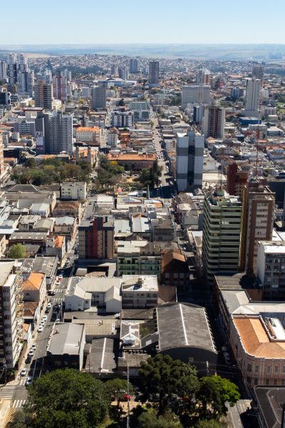 Vista geral do centro de Ponta Grossa