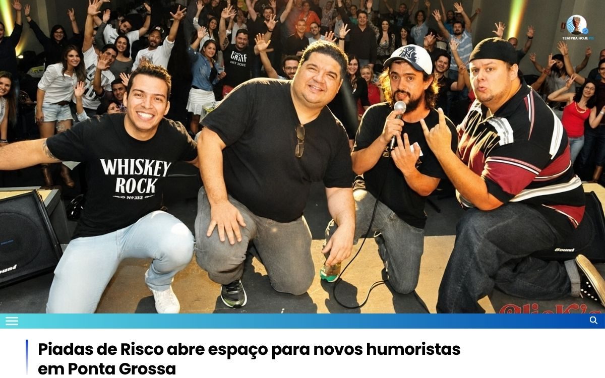 Piadas de Risco abre espaço para novos humoristas em Ponta Grossa