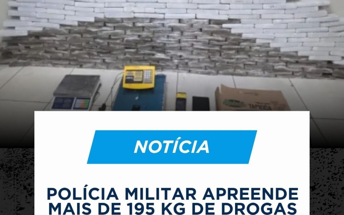 Polícia Militar apreende mais de 195 kg de drogas em Ponta Grossa