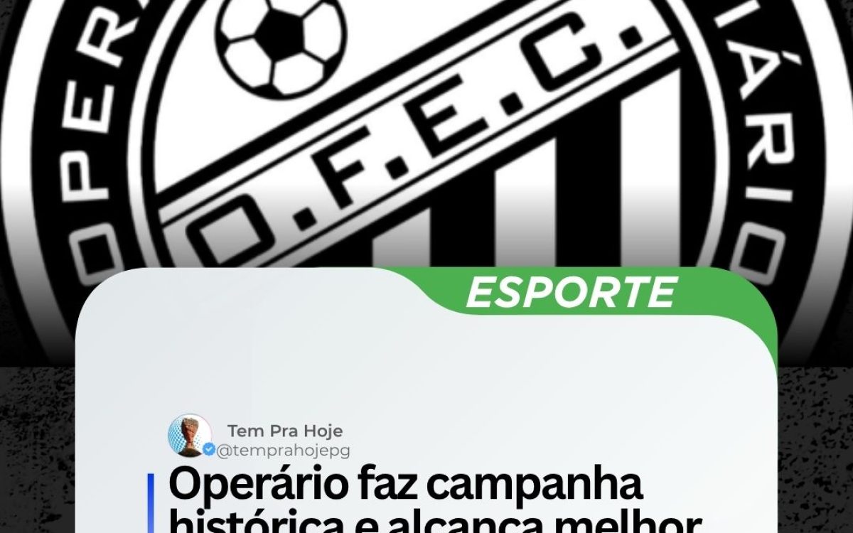 Operário faz campanha histórica e alcança melhor início de Série B da sua história