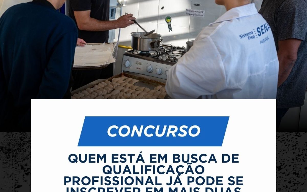 Prefeitura abre inscrições para cursos gratuitos de eletricidade e produção de salgados em Ponta Grossa