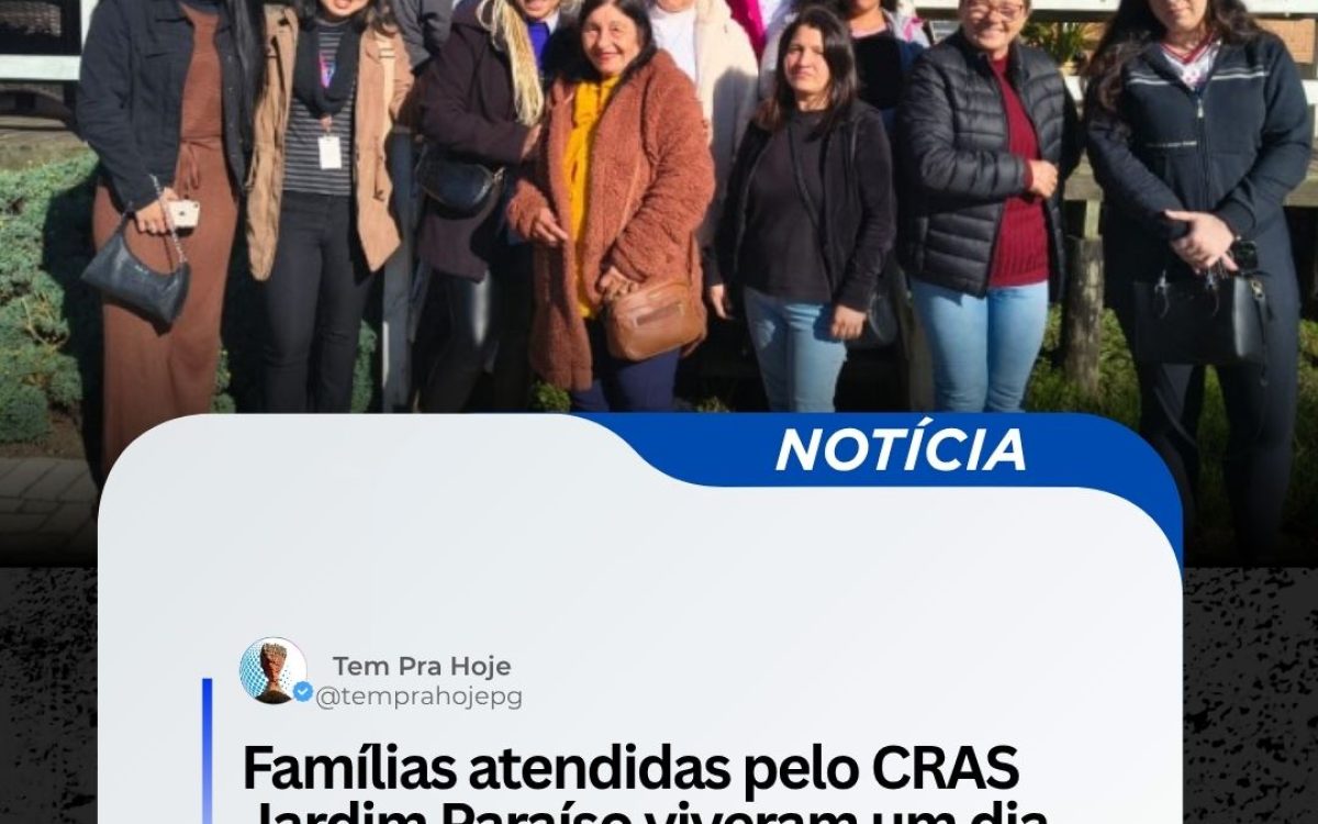Famílias atendidas pelo CRAS Jardim Paraíso viveram um dia diferente em Carambeí!