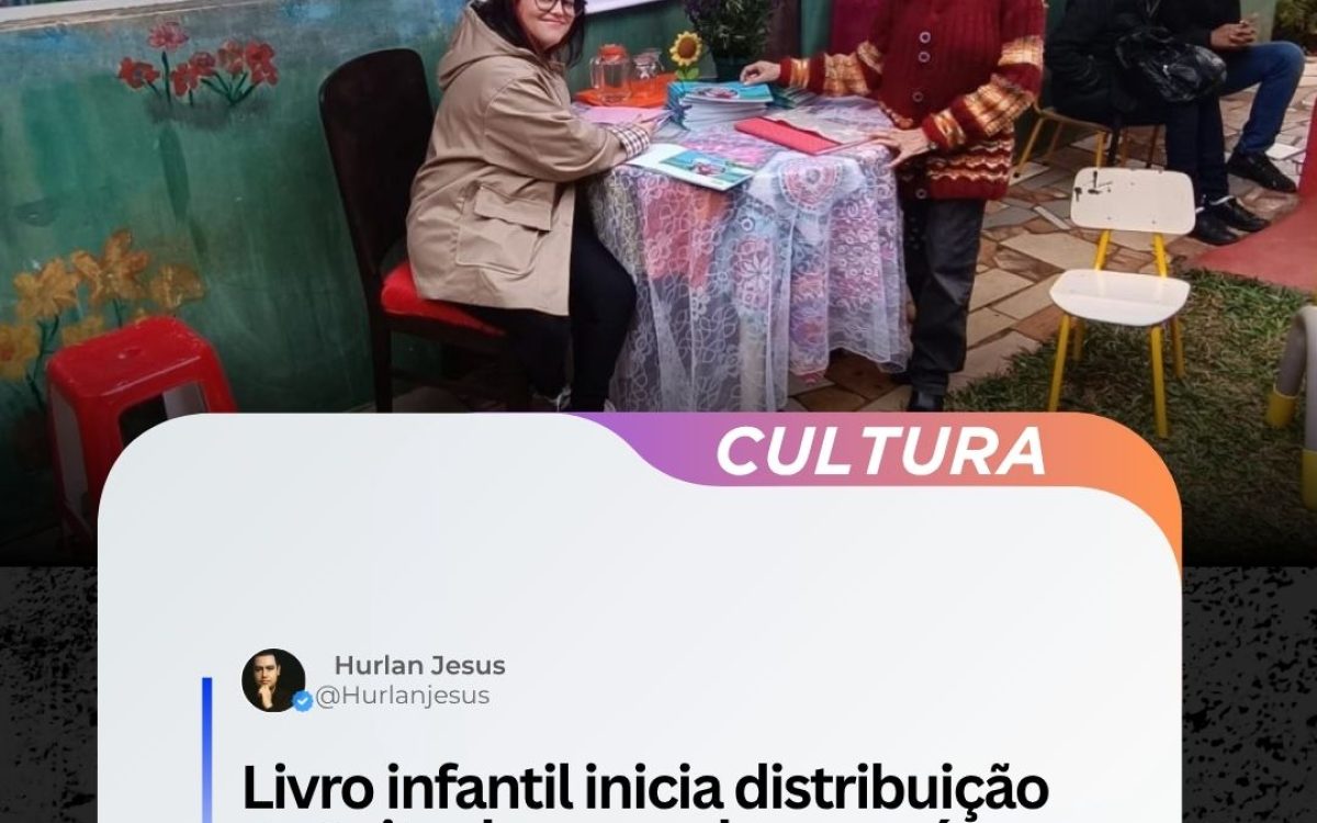 Livro infantil inicia distribuição gratuita de exemplares após lançamento em PG