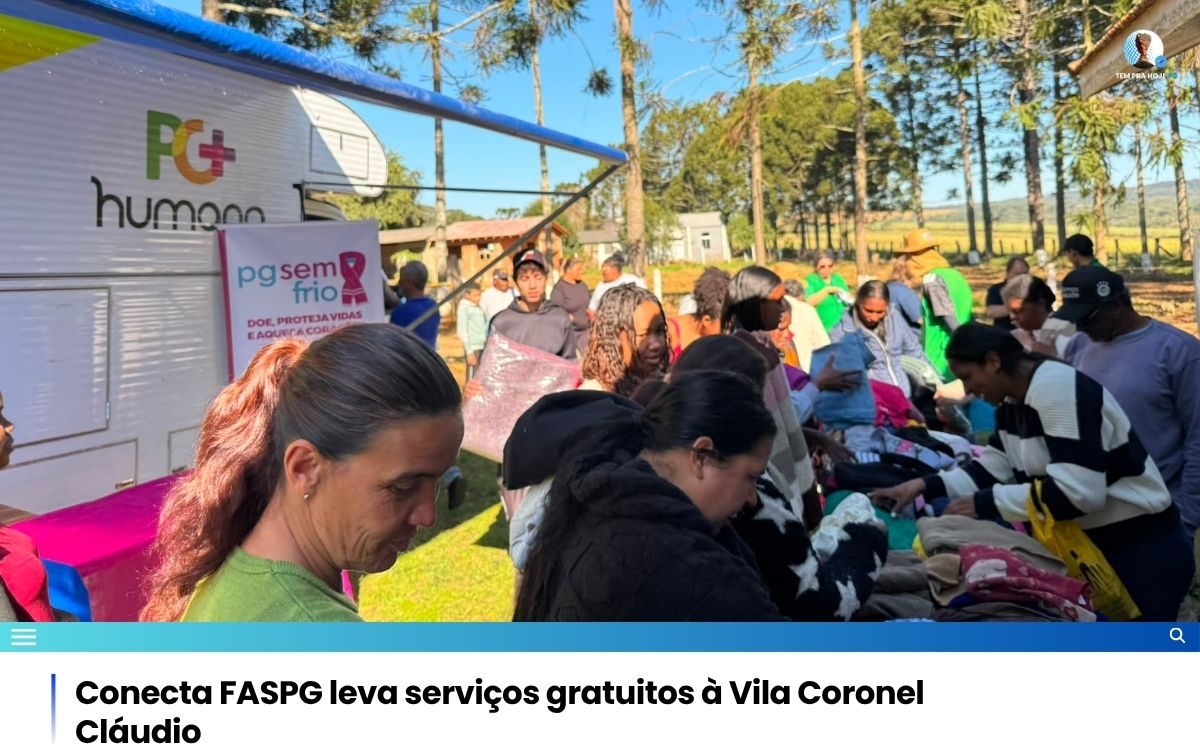 Conecta FASPG leva serviços gratuitos à Vila Coronel Cláudio